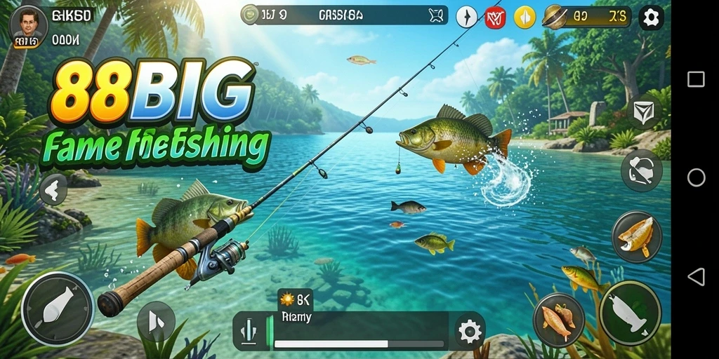 Tampilan gameplay 88BIG dengan pengalaman memancing yang seru.