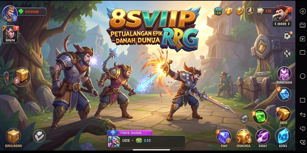 Tampilan gameplay RPG yang seru dan mendebarkan di 8SVIP.