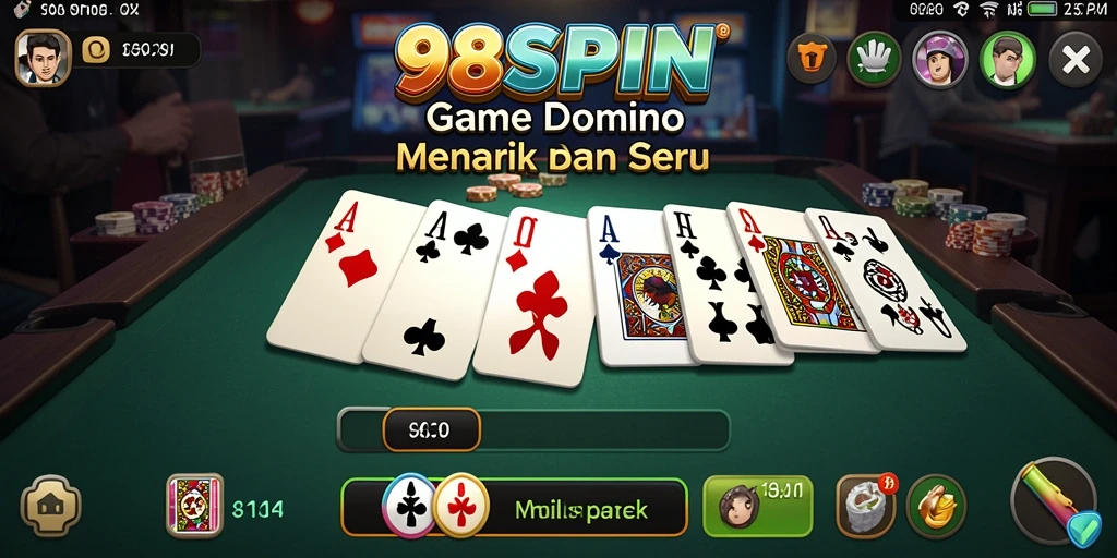 Tampilan gameplay 98SPIN yang mendebarkan dan interaktif.
