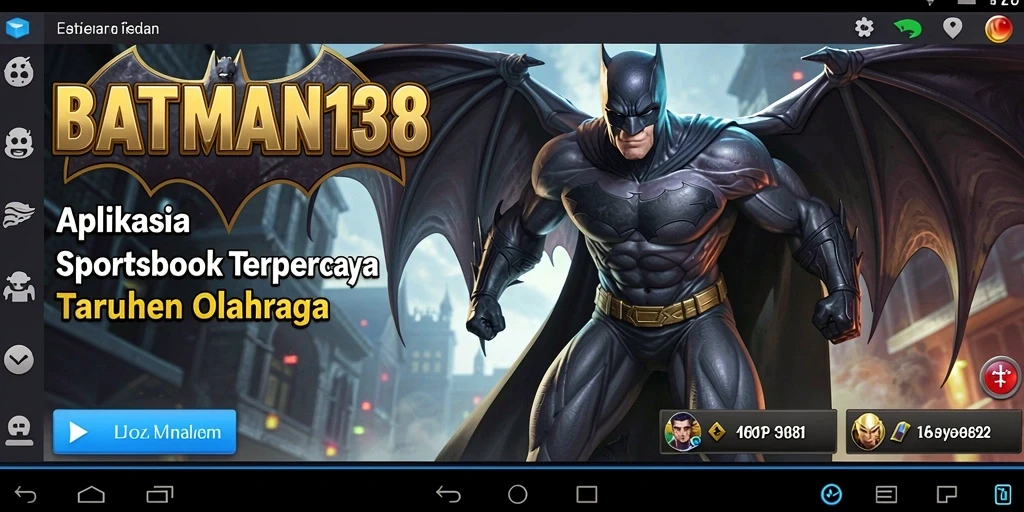 Tampilan gameplay taruhan olahraga di aplikasi BATMAN138.