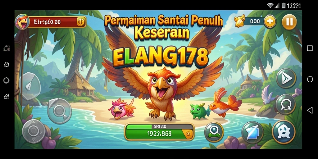 Tampilan menarik dari gameplay ELANG178 dengan karakter lucu.