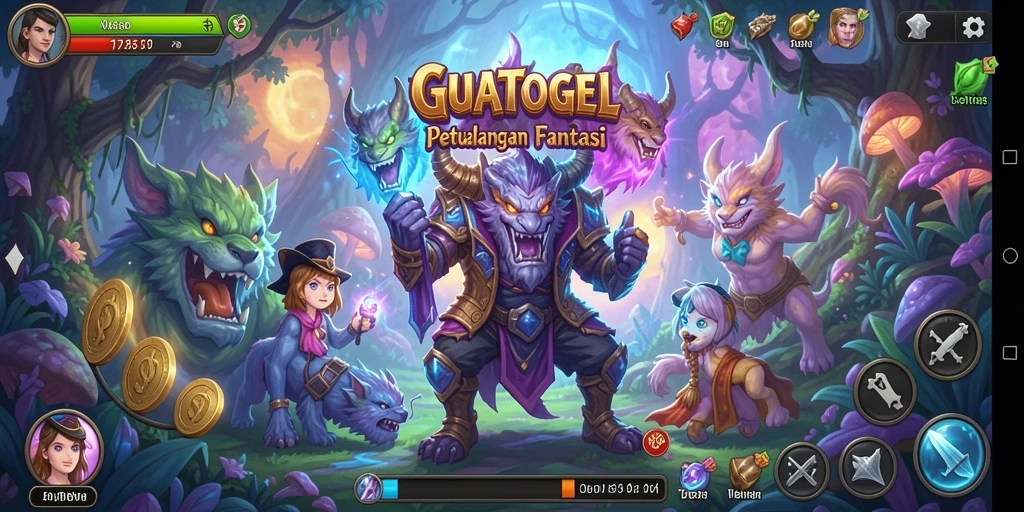 Tampilan screenshot GUATOGEL menampilkan petualangan seru di dunia fantastis.