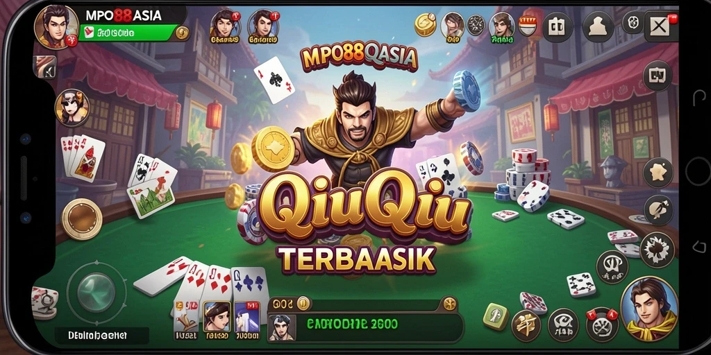 Tampilan gameplay seru saat bermain QiuQiu di MPO88ASIA.